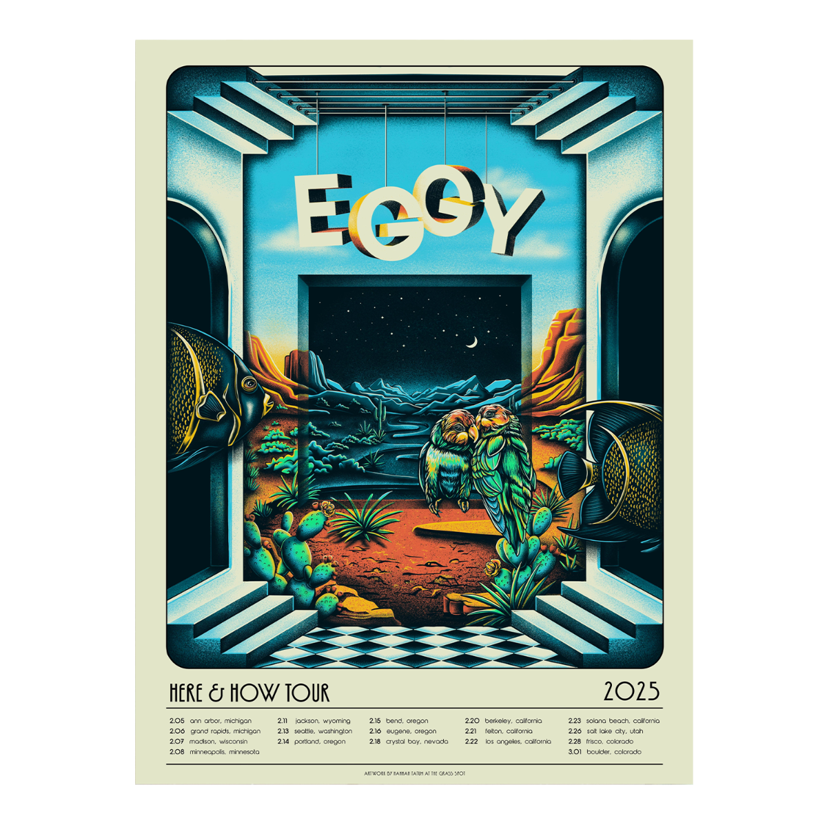 Here & How Tour Poster - Standard Signed