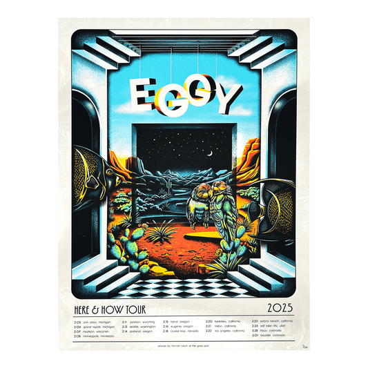 Here & How Tour Poster - Foil Unsigned