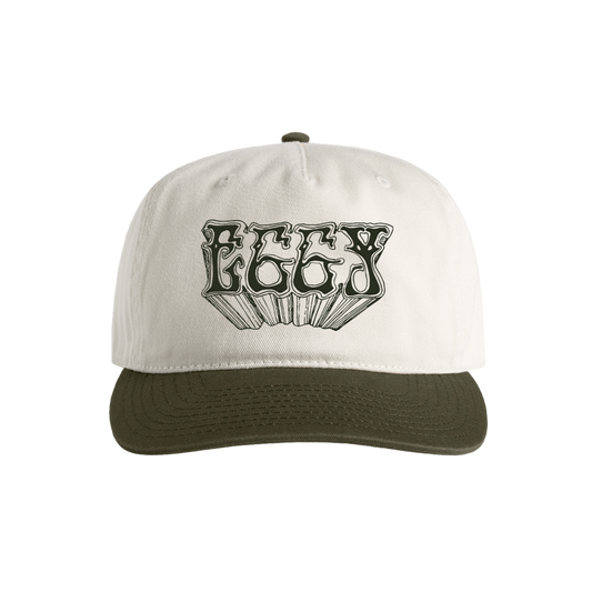 Two Tone Hat - Army/Natural