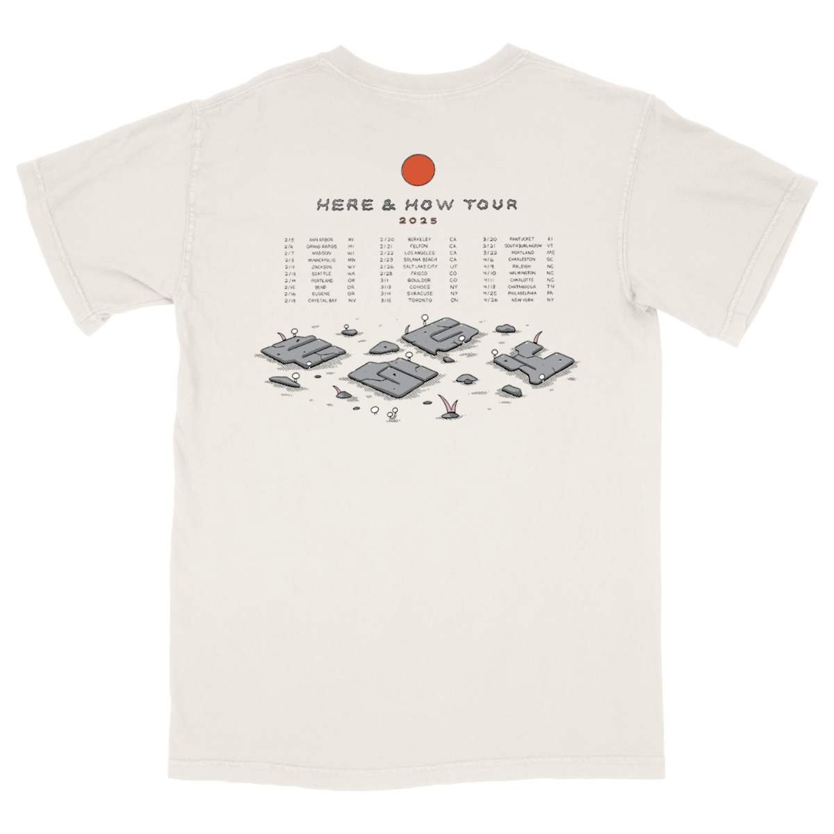 Here & How Tour Tee